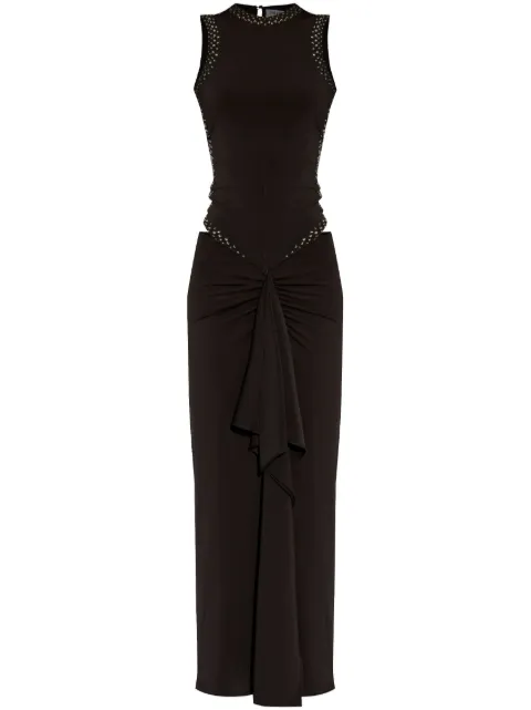 The Attico rhinestone-embellished dress Black 250WCW00207AAA014TS