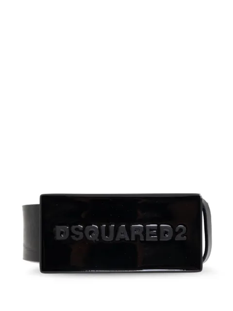DSQUARED2 embossed logo leather belt Black BEM064612900001
