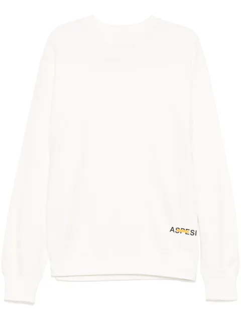 ASPESI logo-print sweatshirt White S5AAY98L123