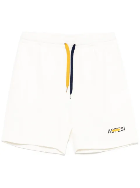 ASPESI Garment dyed gauzed shorts White S5AAY90L123