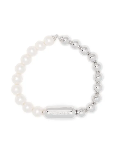 AMBUSH contrasting pearl bracelet White 12115255