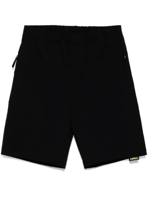 ASPESI Linen garment dyed shorts Blue S5ACQ32P039