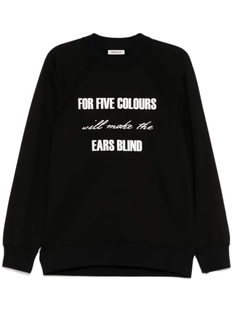 Undercover slogan-print sweatshirt Black UP1E48072
