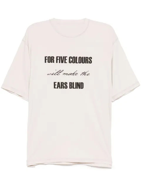 Undercover slogan-print t-shirt Neutrals UP1E48013