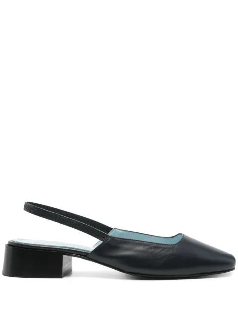 Nicole Saldaña 35mm Paz sligback pumps Blue FSLDWPAZ109005