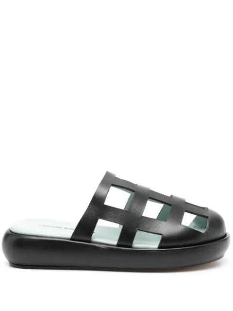 Nicole Saldaña Sammy mules Black FSLDWSMY109005