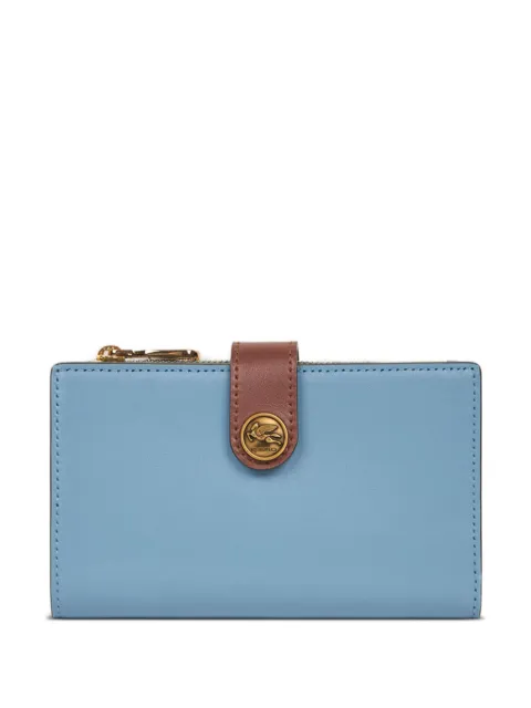 ETRO Pegaso-motif leather wallet Blue WP2D0011AP287