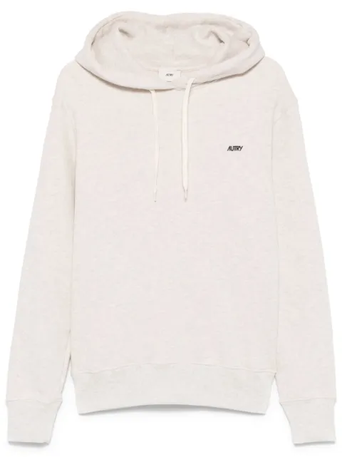 Autry embroidered-logo hoodie Grey HOPMA2JM