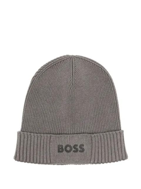BOSS Asic beanie Grey 50499423