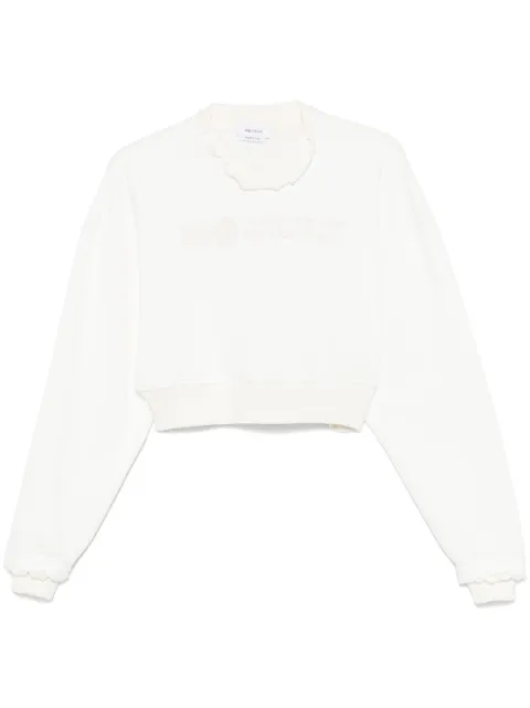 Alexander McQueen cropped sweatshirt White 815584QLAD8