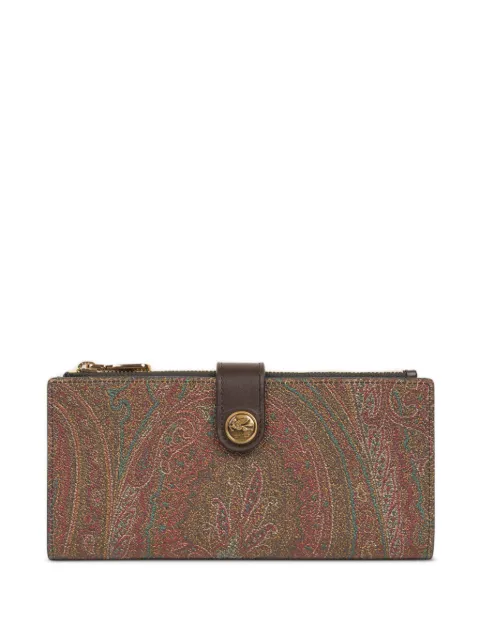 ETRO paisley-jacquard wallet Brown WP2D0013AA027