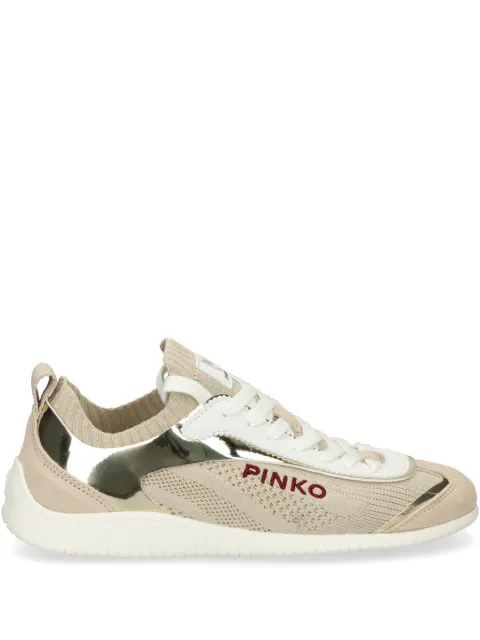 PINKO logo-embroidered sneakers Neutrals SS0061T026