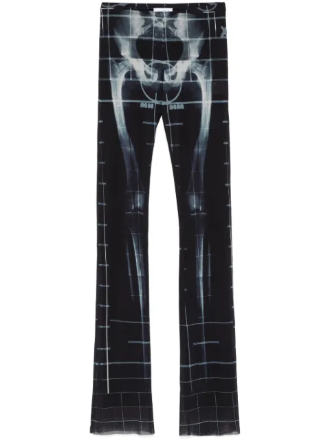 Jean Paul Gaultier Squeletor flared trousers Black 2533FPA183T580