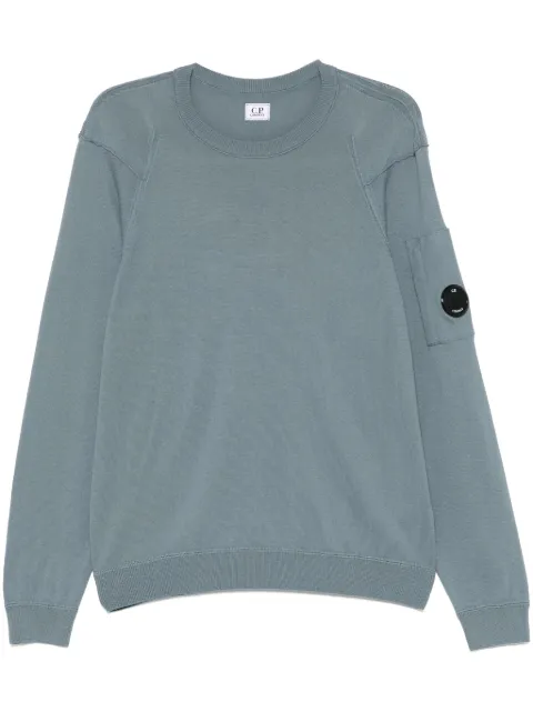 C.P. Company Lens-detail sweater Blue 18CMKN026A004037A