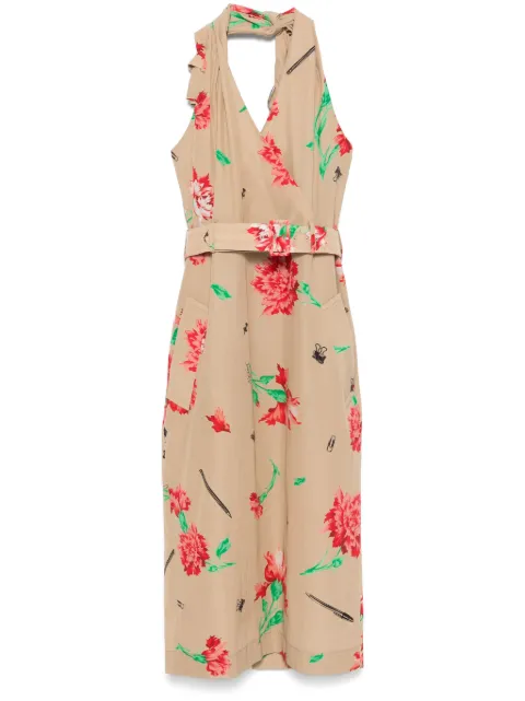 Moschino belted midi dress Neutrals A04020563