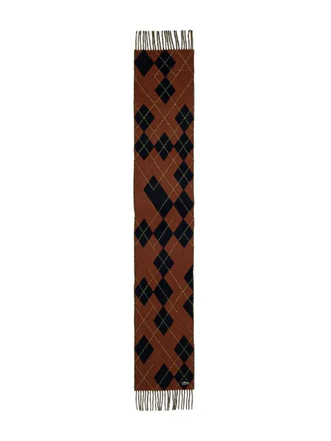 Lacoste jacquard scarf Brown RE4061
