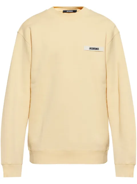 Jacquemus logo-patch sweatshirt Neutrals SSM00206AJ00126