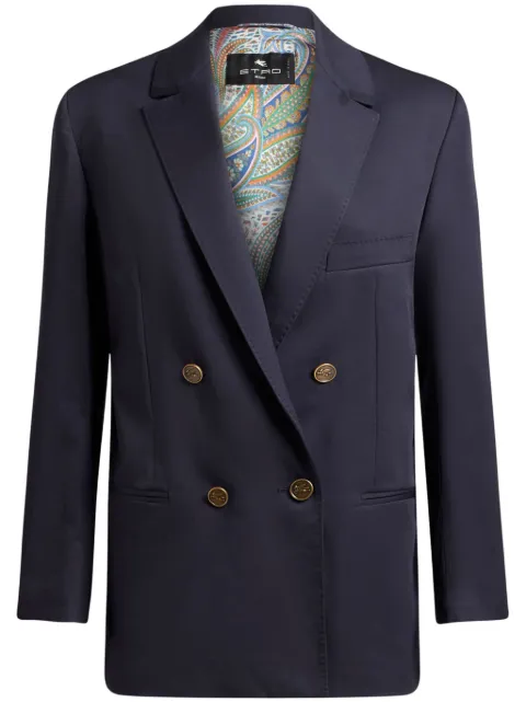 ETRO double-breasted blazer Blue WRCA007099TUEG0