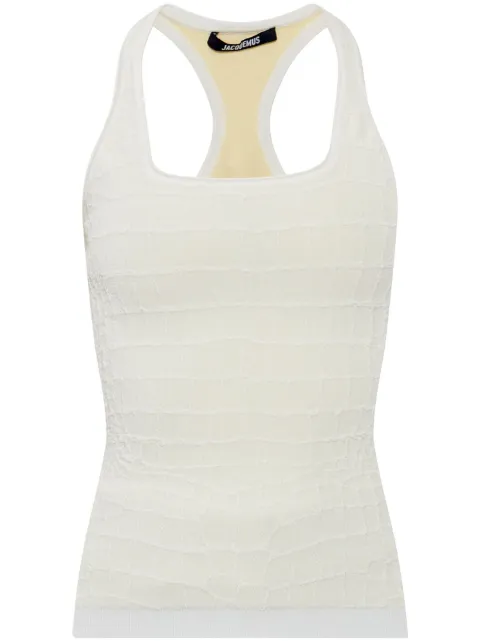 Jacquemus Scala tank top White 251KN5872429