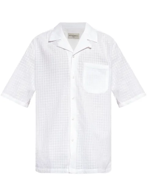 Officine Generale checkered shirt White S25MSHI012