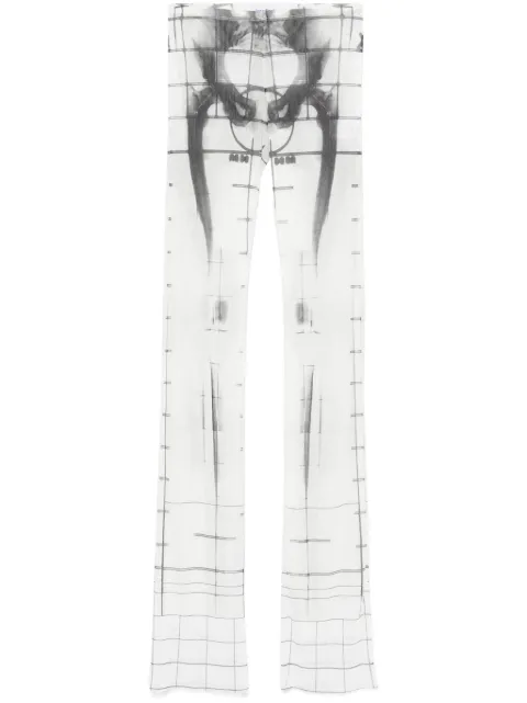 Jean Paul Gaultier Squeletor-print trousers White 2533FPA183T5800100