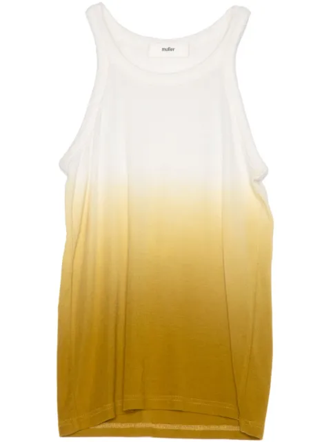 Muller Of Yoshiokubo Gradation tank top Yellow MLS25102