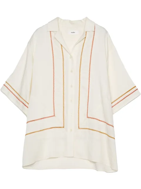 Muller Of Yoshiokubo Picot shirt Neutrals MLS25215
