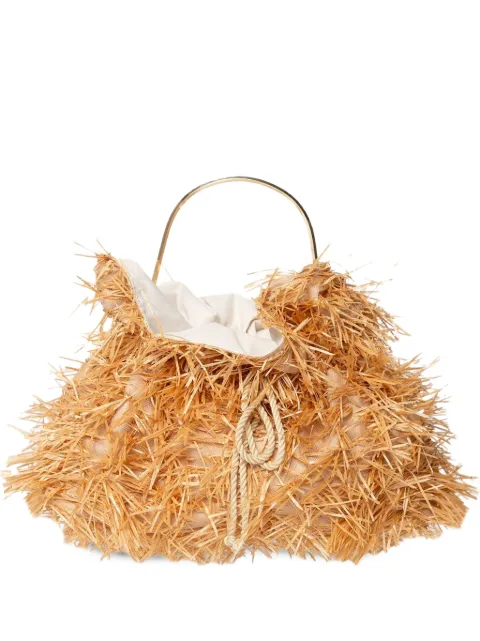 Muller Of Yoshiokubo Savanna fringed-detail tote bag Neutrals MLS25901