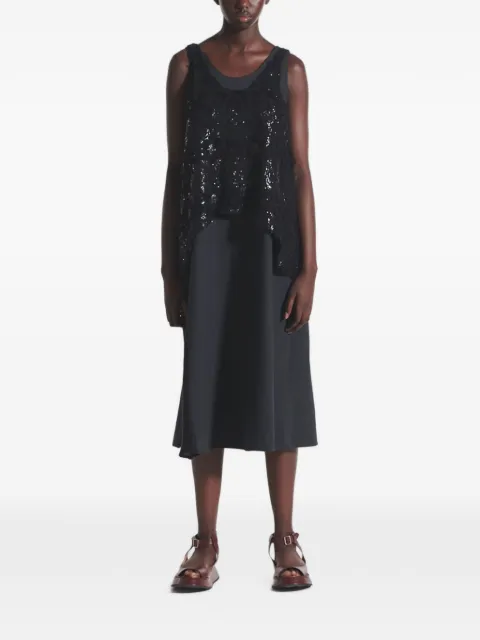 Muller Of Yoshiokubo Glare sequin-embellished midi dress Black MLS25601