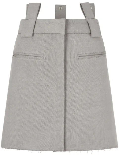 TOMBOY jersey pigment mini skirt Grey 9104432211
