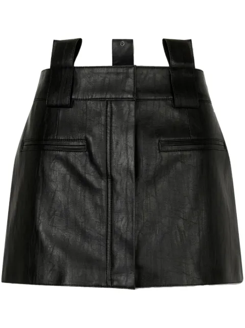 TOMBOY leather layered skirt Black 9104432112