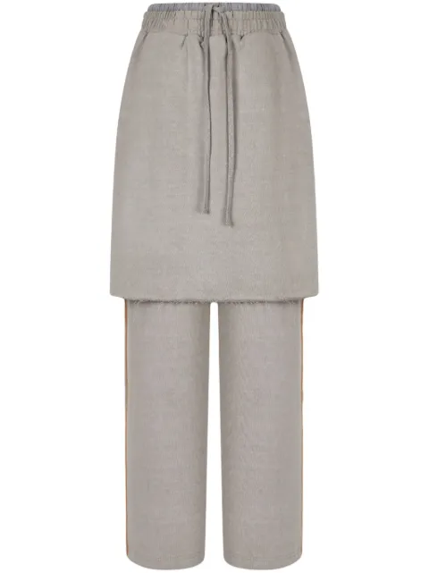 TOMBOY layered skirt trousers Grey 9104431211