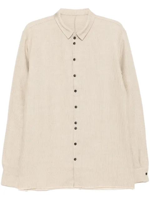 Label Under Construction button-up shirt Brown FMSH140CCBAL