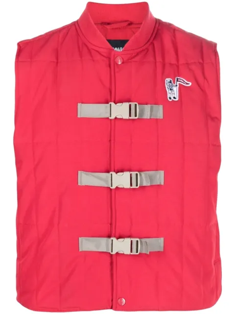 Billionaire Boys Club logo-patch gilet Red B1931
