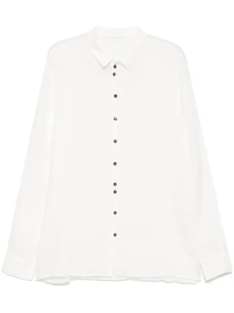 Label Under Construction button-up shirt White FMSH140MERWHT