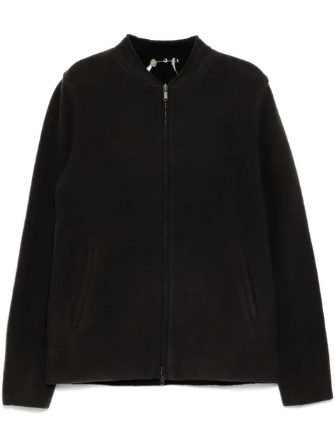 Label Under Construction baseball collar jacket Grey CJC226T19