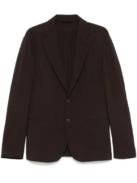 Giorgio Armani seersucker blazer Brown GM001517TE13955