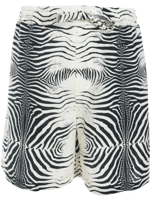 Roberto Cavalli zebra-print shorts White URT2713HN49
