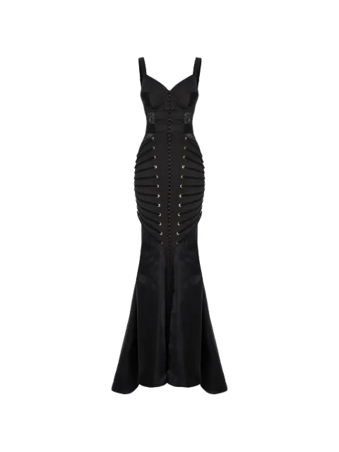 Murmur Zest maxi dress Black MAF24ZSTLDS