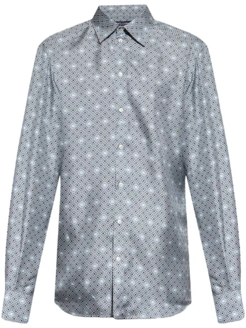Dolce & Gabbana silk shirt Grey G5MM4TIS1XS