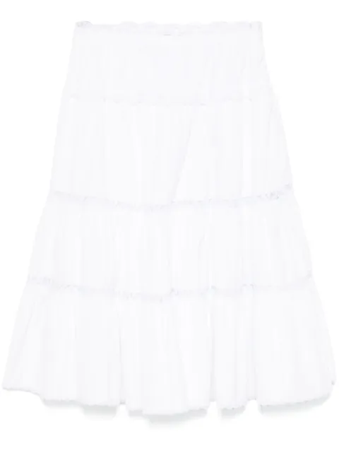 Ermanno Scervino lace-detailed midi skirt White D462O333GCX