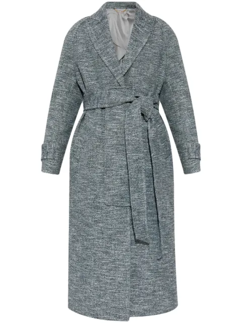 Victoria Beckham raglan-sleeve single-breasted coat Grey 1125WCT006008A