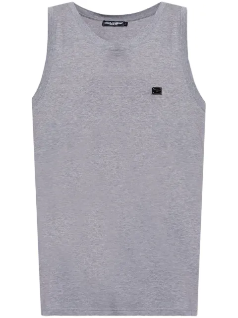 Dolce & Gabbana sleeveless t-shirt Grey G8QJ5TG7N7A