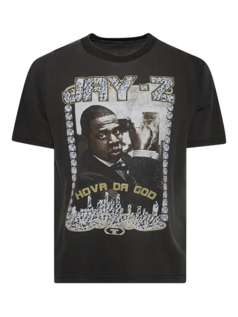 EARTHLING VIP Jay-Z portrait cotton T-shirt 220JAYZ