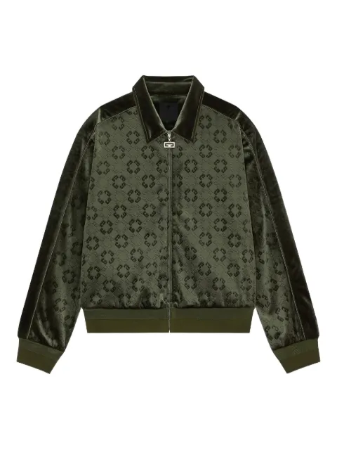 Givenchy 4G velvet bomber jacket Green BM01A4316Z