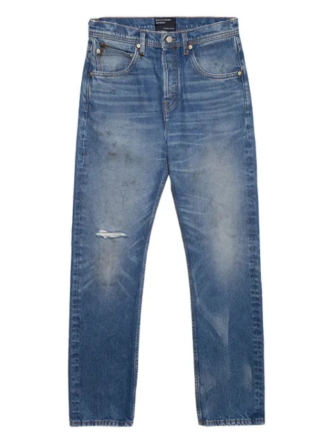 Enfants Riches Déprimés distressed straight-leg jeans Blue 050404