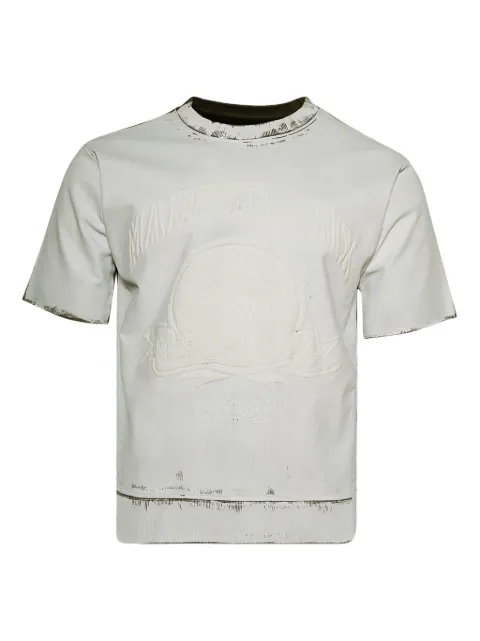 MM6 Maison Margiela logo-embroidered T-shirt Neutrals SH2GU0016M25013