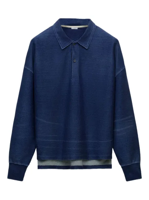 LOEWE long-sleeve polo shirt Blue H526Y07X03