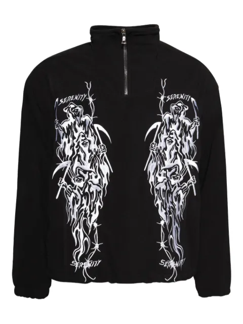 Warren Lotas embroidered sweatshirt Black SS253037BLK1042
