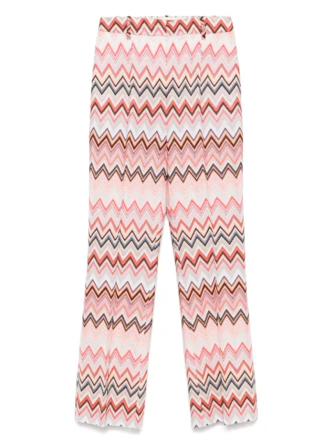 Missoni Zigzag trousers Red DS25SI0OBR00ZU